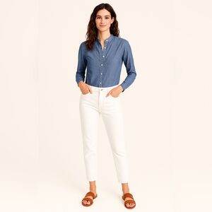 NWT J.CREW Chambray Bodysuit, Size 4